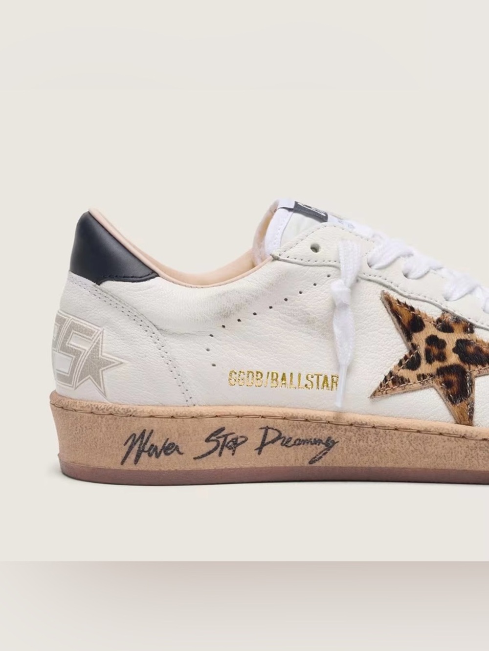 Golden Goose Ball Star with leopard print pony skin star and black heel tab 37 - Picture 3 of 17